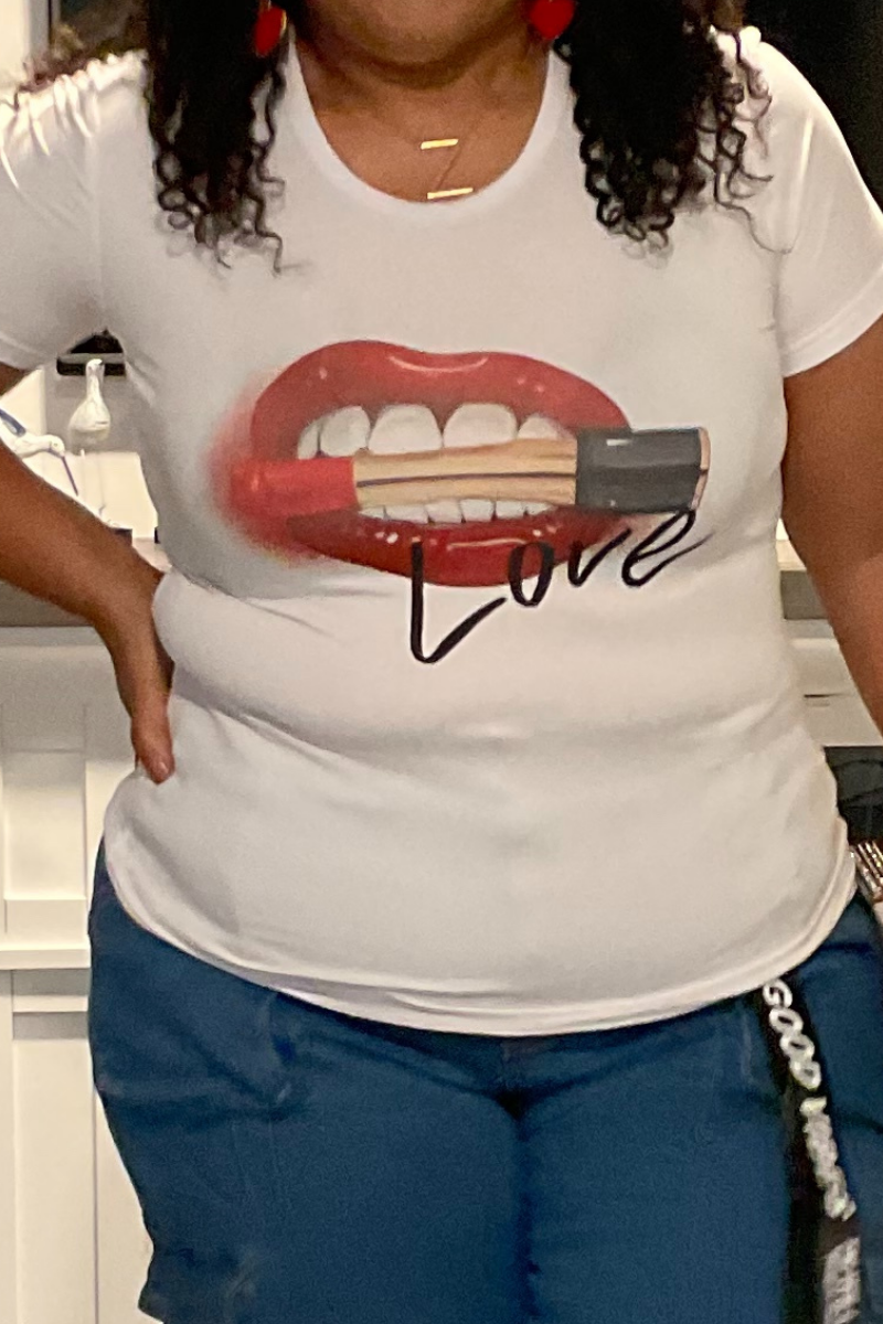 My Lips your Kiss Tee Shirt Adrianna Rose Boutique